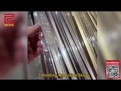 Alüminyum Dış Zemin T Kalıplama Geçiş Şerit Odası Metal Zemin Bölücü Şeritleri