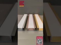 Esnek Alu LED Profili U Şekli Siyah LED Şerit Profili Konut Dekorasyonu İçin