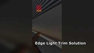 Alüminyum LED Tavan Trim Şeridi ｜ Kenar + Ortam Işığı 2'si 1 arada