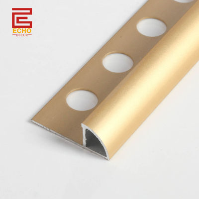 Kalite  Decorative Aluminum Tile Trim Quarter Round On Tile Metal Border Tile Edging Trim Fabrika