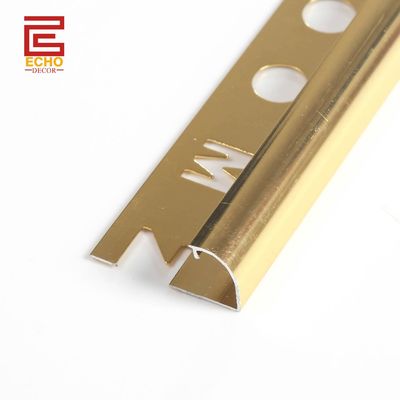 Altın Alüminyum Bullnose Kenarlık Çizgisi Seramik Kenarlık Koruması İçin