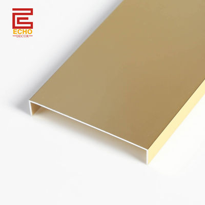 Mat Altın Listello Tile Border Trim Mutfak için Alüminyum Metal Tile Trim