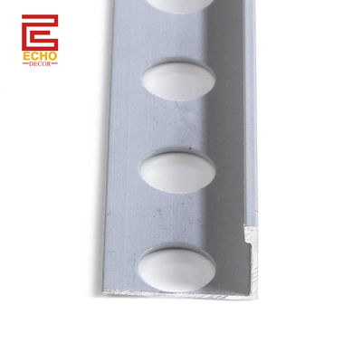 12.5mm Anodizli Gümüş Alüminyum Taş Düzeltme Su geçirmez Metal Duş Taş Kenar Düzeltme