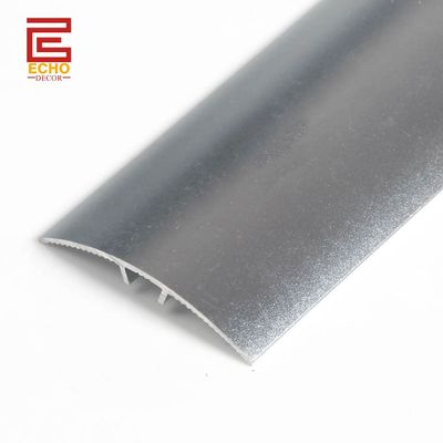 Saten Nikel Metal Sınır Çubukları Gümüş Meşe Zemini Geçiş Şeritleri Dikiş Kapakları