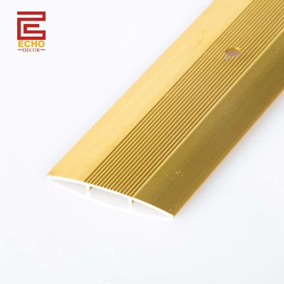 Yer genişliği metal eşiği Anti kayma laminat ahşap zemin geçiş şeridi 45mm
