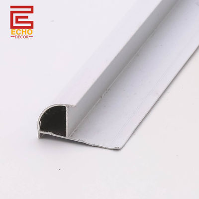 Su geçirmez Alüminyum Gümüş Kenar Pampalı 10mm Duş Banyo Duvar Pampalı Sınır Pampalı