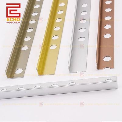 10mm Duvar Plakası Dış 90 Derece Köşe Alüminyum Plakası Altın