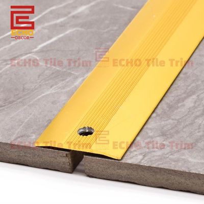 Hardwood To Tile Alüminyum Zemin Geçiş Şeritleri Kapak Çizim Kalıplama