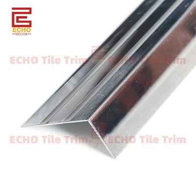 Kayma karşıtı 304 Paslanmaz Çelik Merdiven Burnu Trim Step Tread Burnu